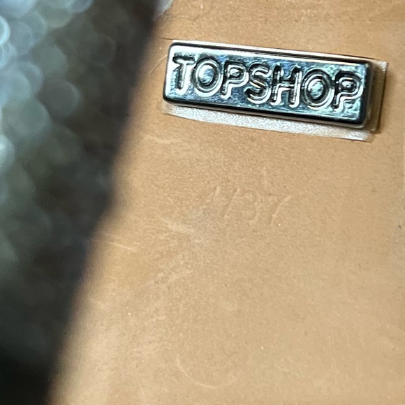 TOPSHOP Sparkly Silver Strappy Heels - US 7 - EU 37 - Picture 6 of 7